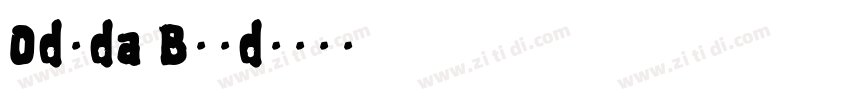 Oduda Bold字体转换